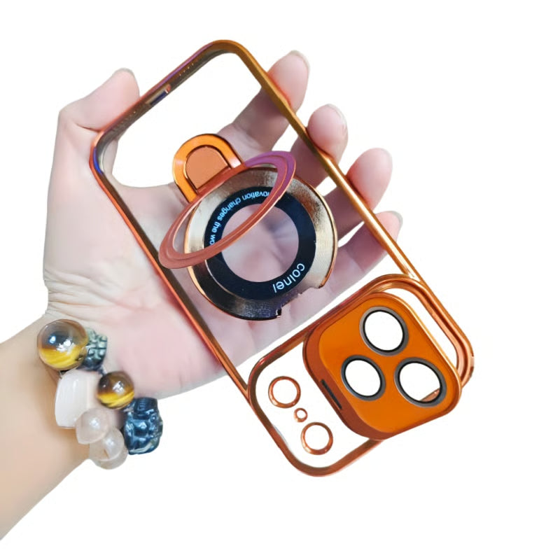 StandFlex® – iPhone 17 Series Dual-Bracket Clear Case - FonKayz