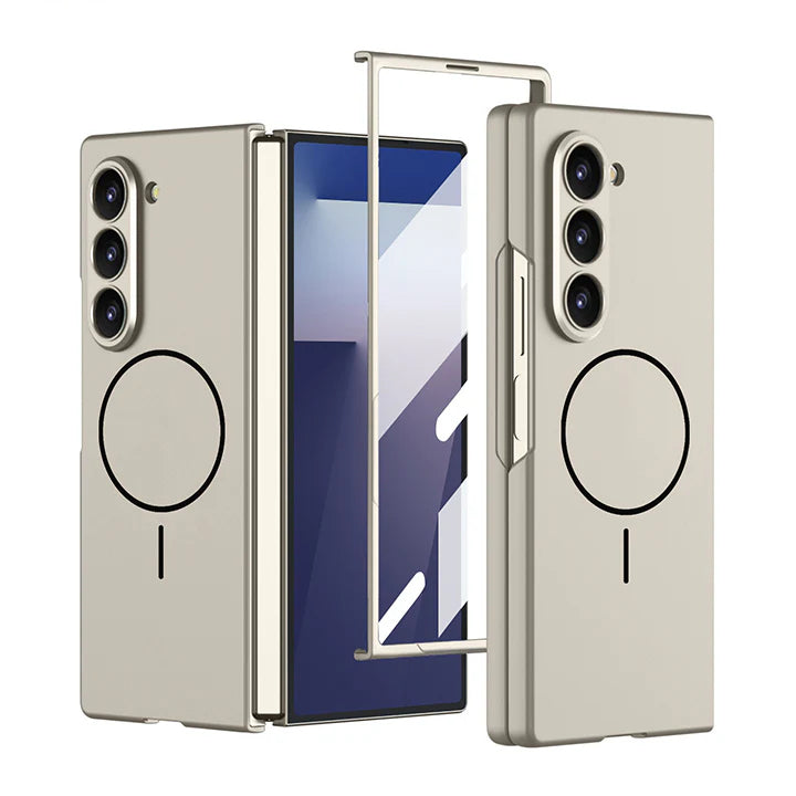 MagFold™ Ultra-Thin MagSafe Frost Case for Galaxy Z Fold 7 - Titanium | Fonkayz