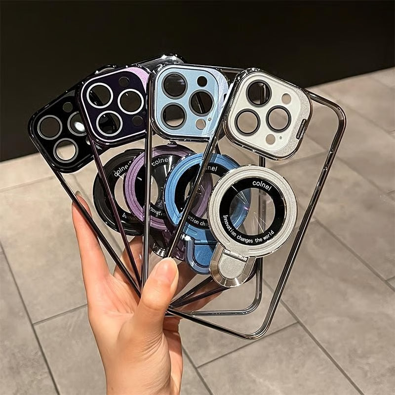 StandFlex® – iPhone 17 Series Dual-Bracket Clear Case - FonKayz