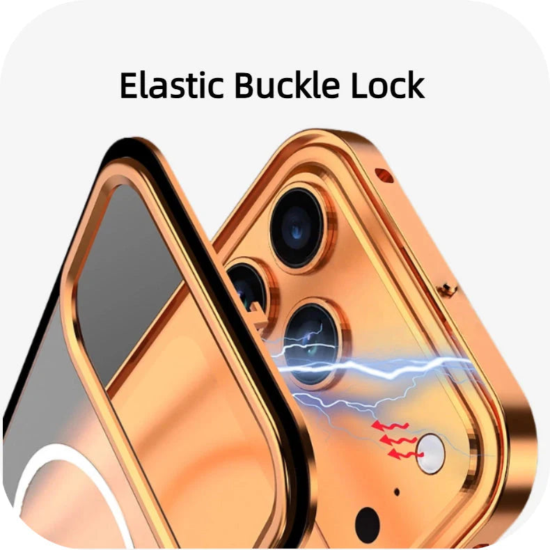 FrostEdge® – iPhone 17 Series Metal Frame Magnetic Case