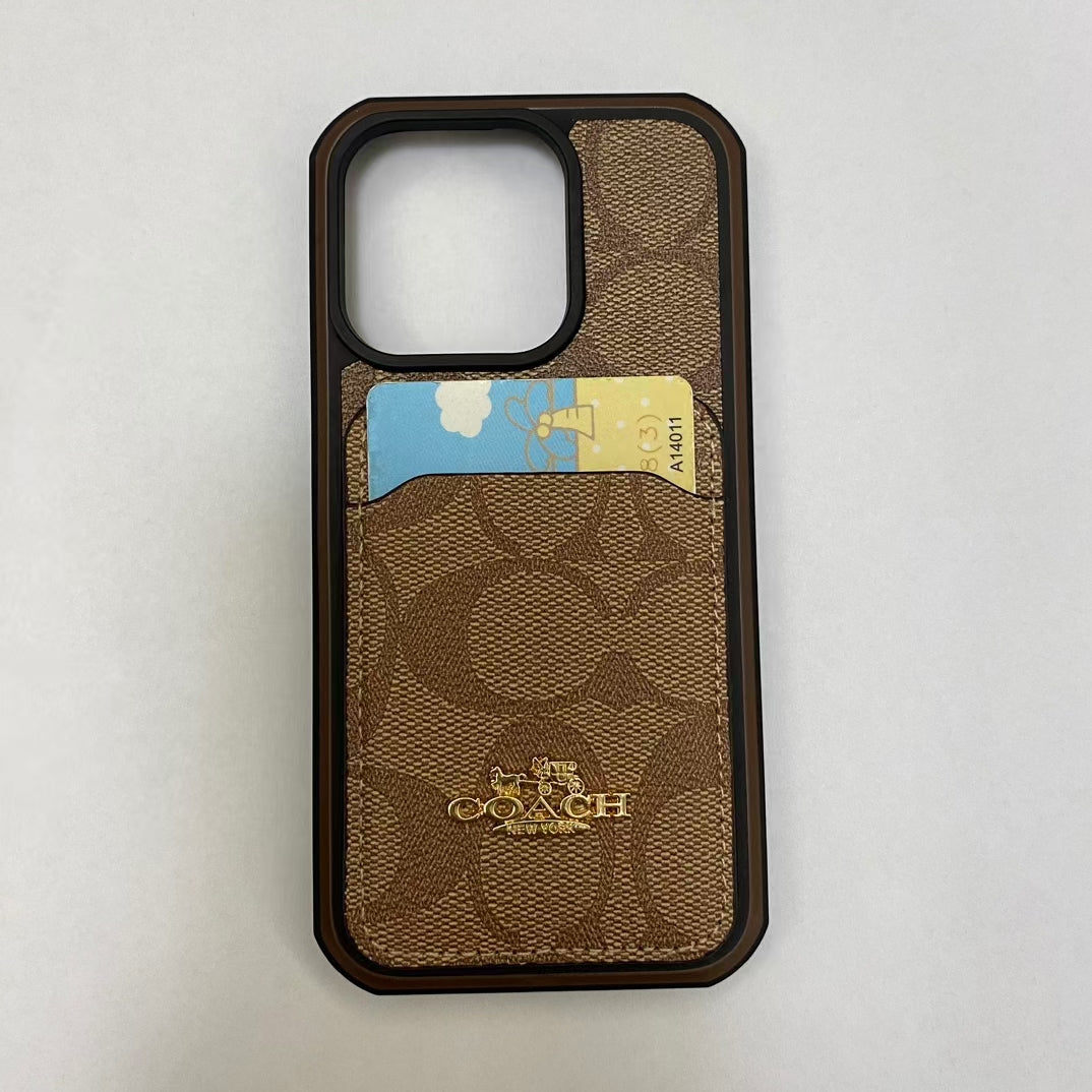 Trendy CO iPhone Case with Convenient Card Pocket
