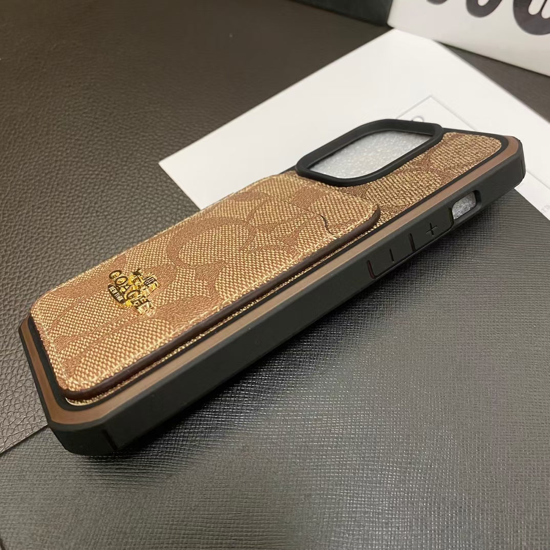 Trendy CO iPhone Case with Convenient Card Pocket