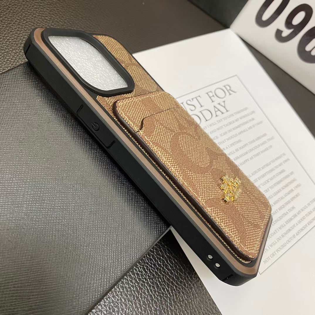 Trendy CO iPhone Case with Convenient Card Pocket