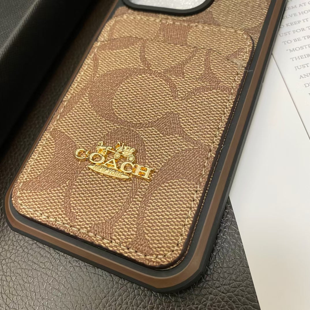 Trendy CO iPhone Case with Convenient Card Pocket
