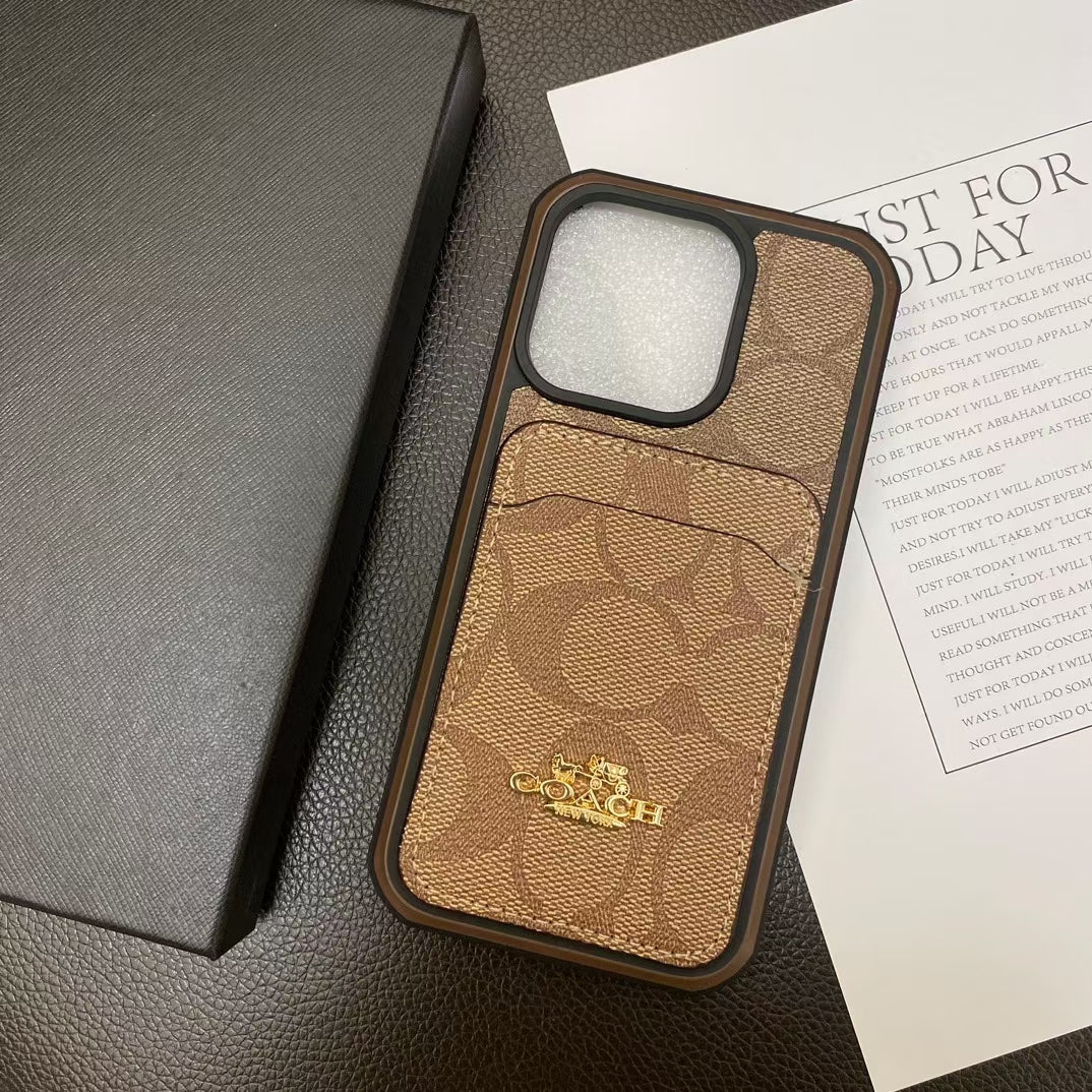 Trendy CO iPhone Case with Convenient Card Pocket