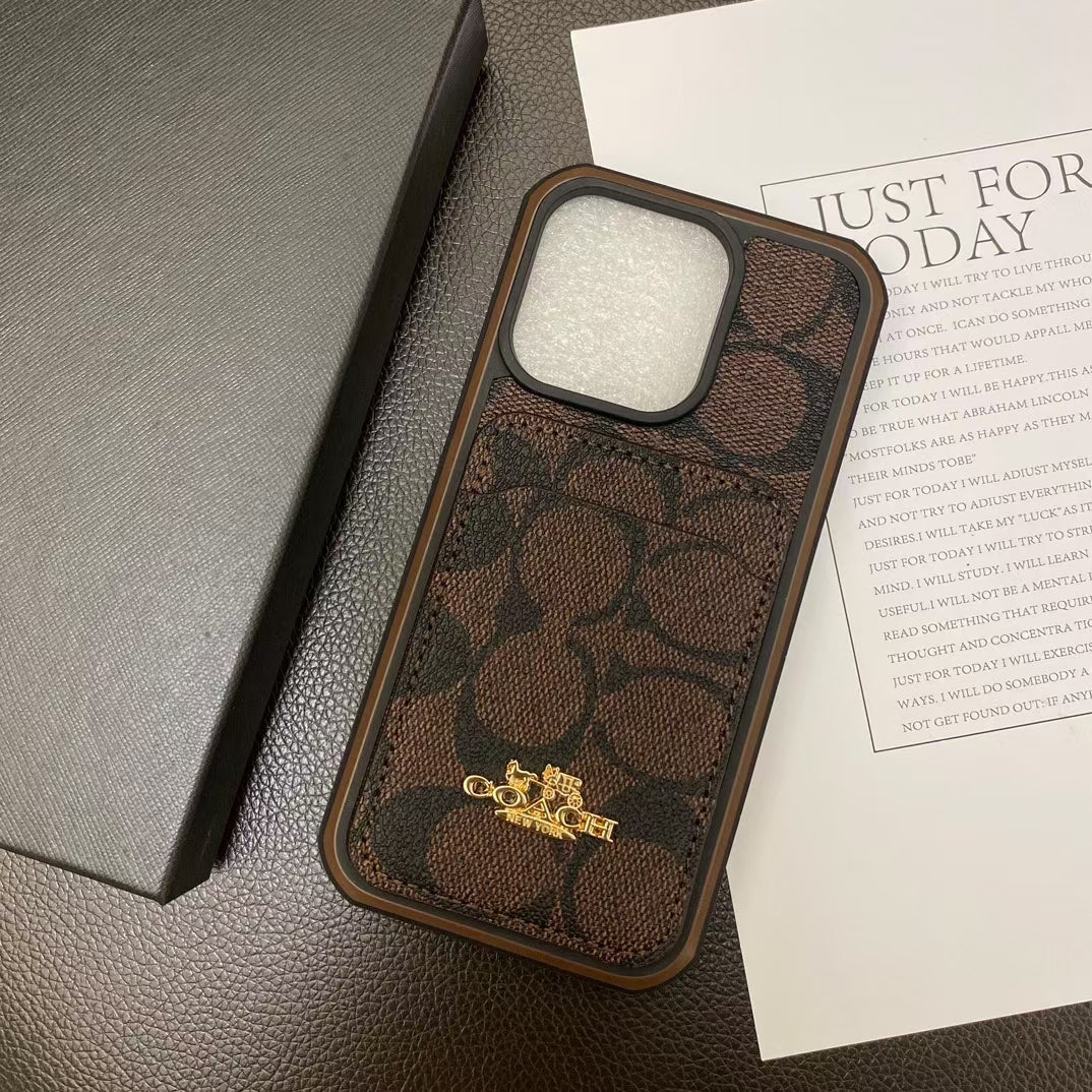 Trendy CO iPhone Case with Convenient Card Pocket