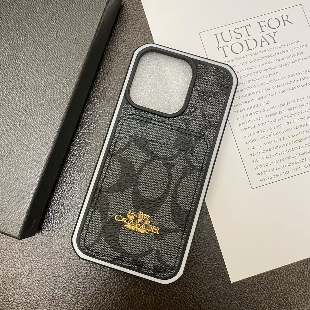 Trendy CO iPhone Case with Convenient Card Pocket