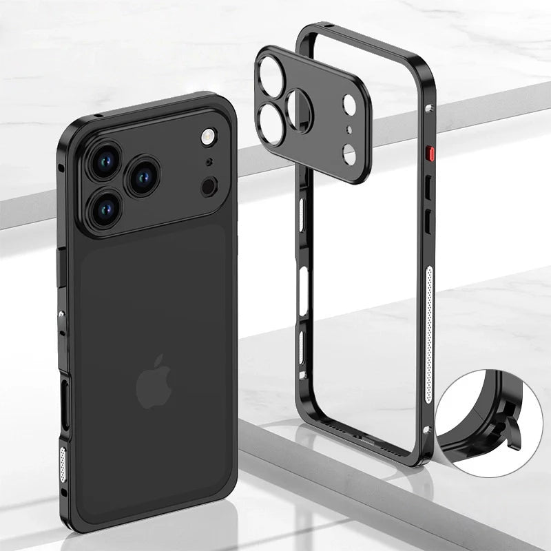HeatShield® – iPhone 17 Series Aluminum Cooling Frame Case