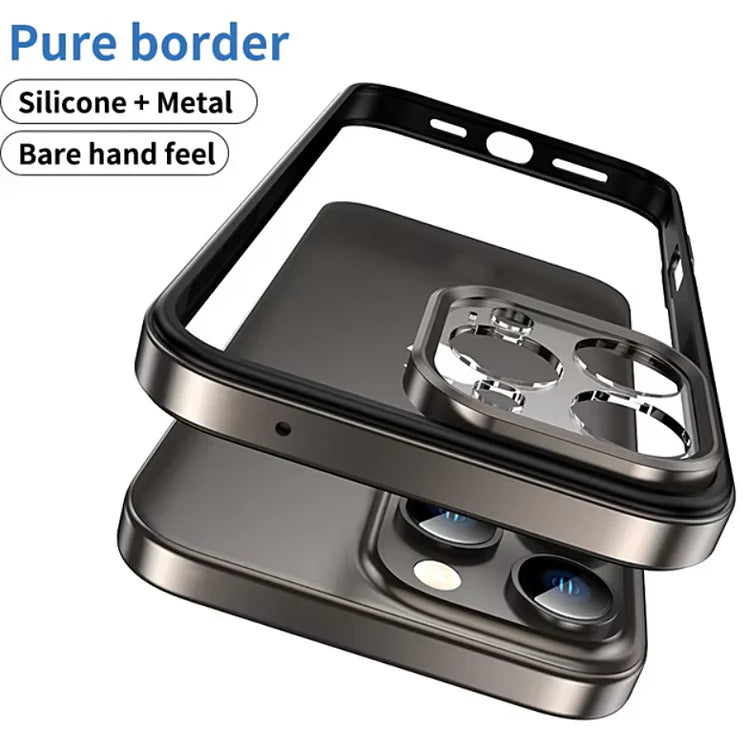 Hollow Metal Frame Cover for iPhone - FonKayz