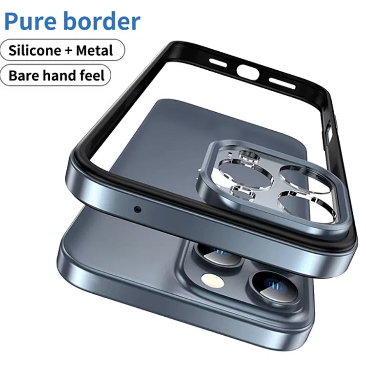 Hollow Metal Frame Cover for iPhone - FonKayz