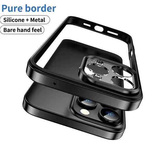 Hollow Metal Frame Cover for iPhone - FonKayz