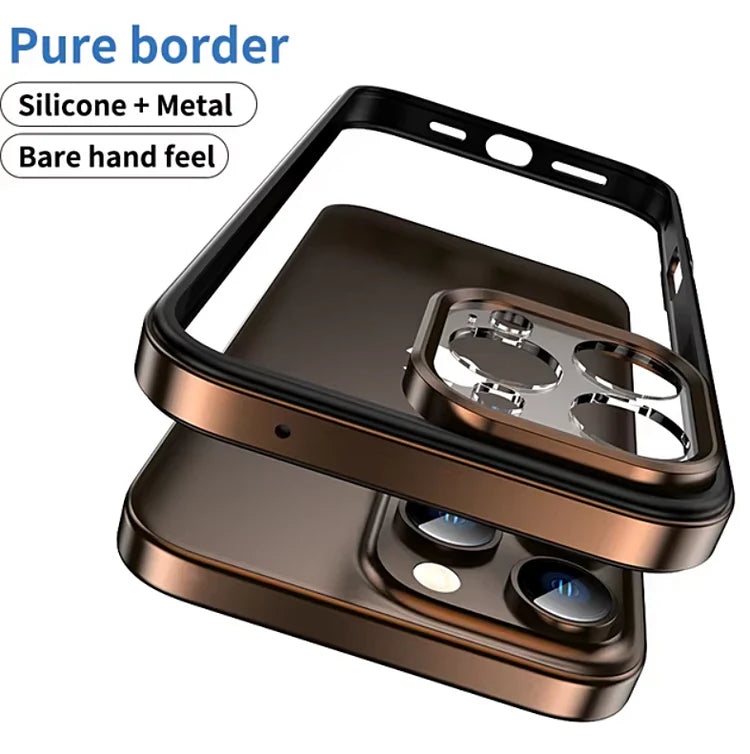 Hollow Metal Frame Cover for iPhone - FonKayz