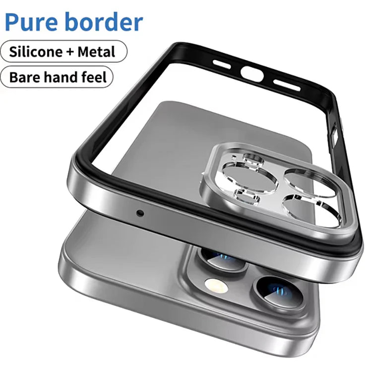 Hollow Metal Frame Cover for iPhone - FonKayz