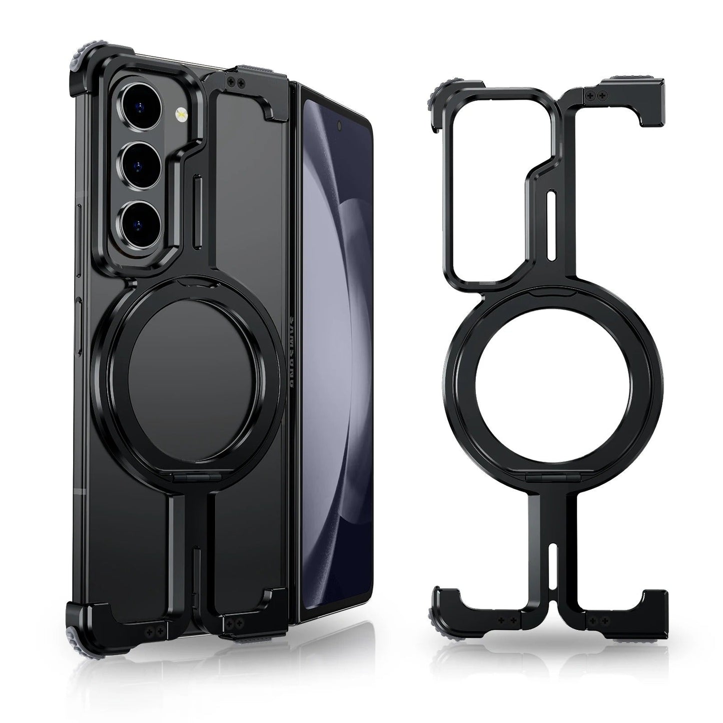 Sleek Magnetic Frameless Aluminum Phone Case for Samsung Galaxy Z Fold Series - FonKayz