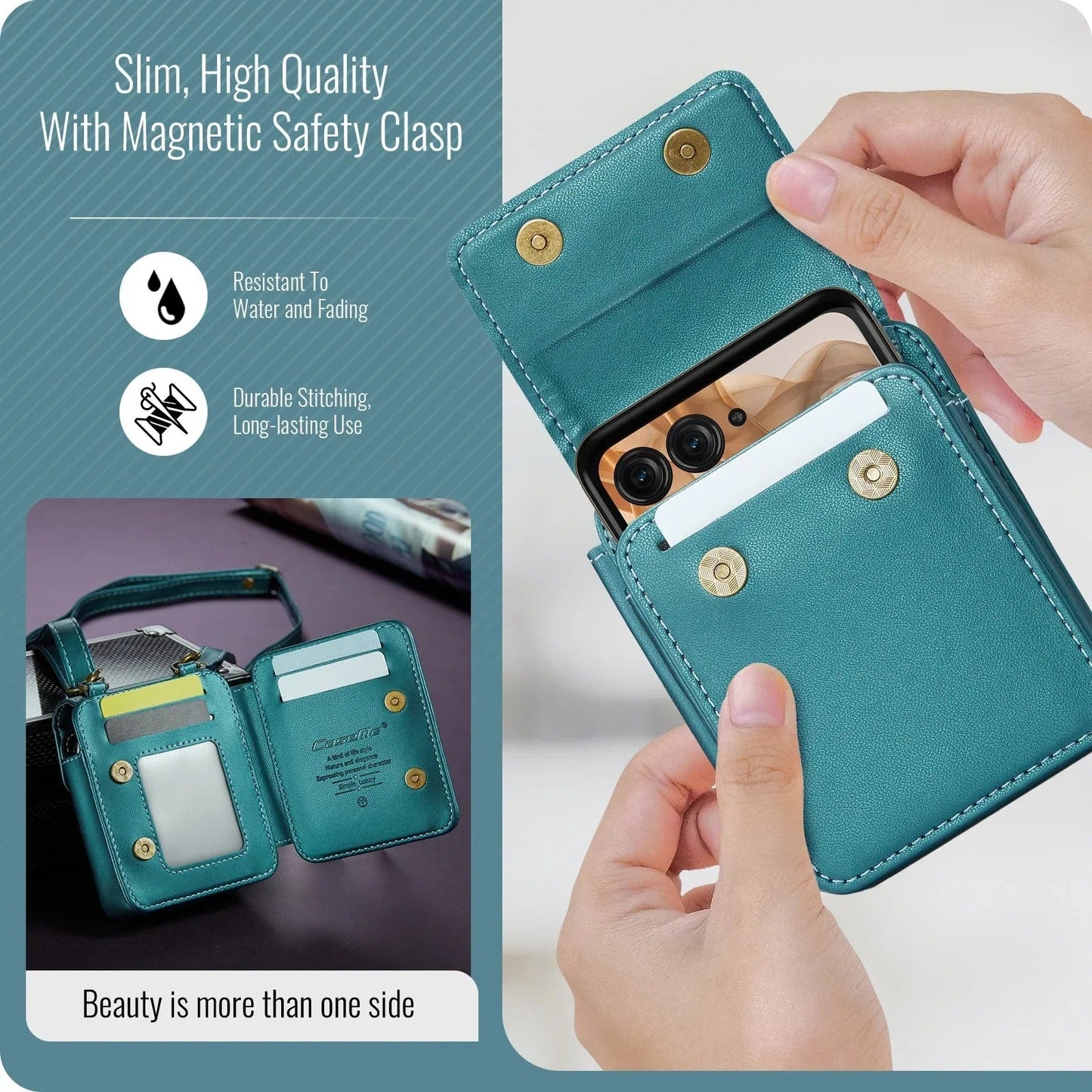 Chic Leather Crossbody Mini Bag for Motorola Razr Series - FonKayz