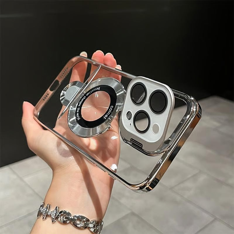 StandFlex® – iPhone 17 Series Dual-Bracket Clear Case
