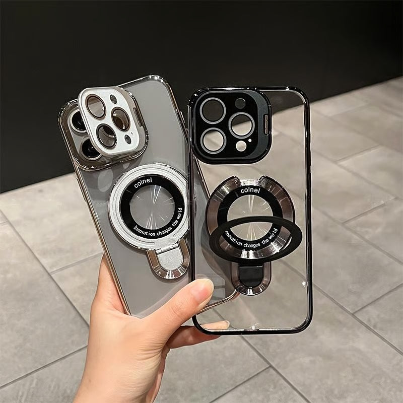 StandFlex® – iPhone 17 Series Dual-Bracket Clear Case