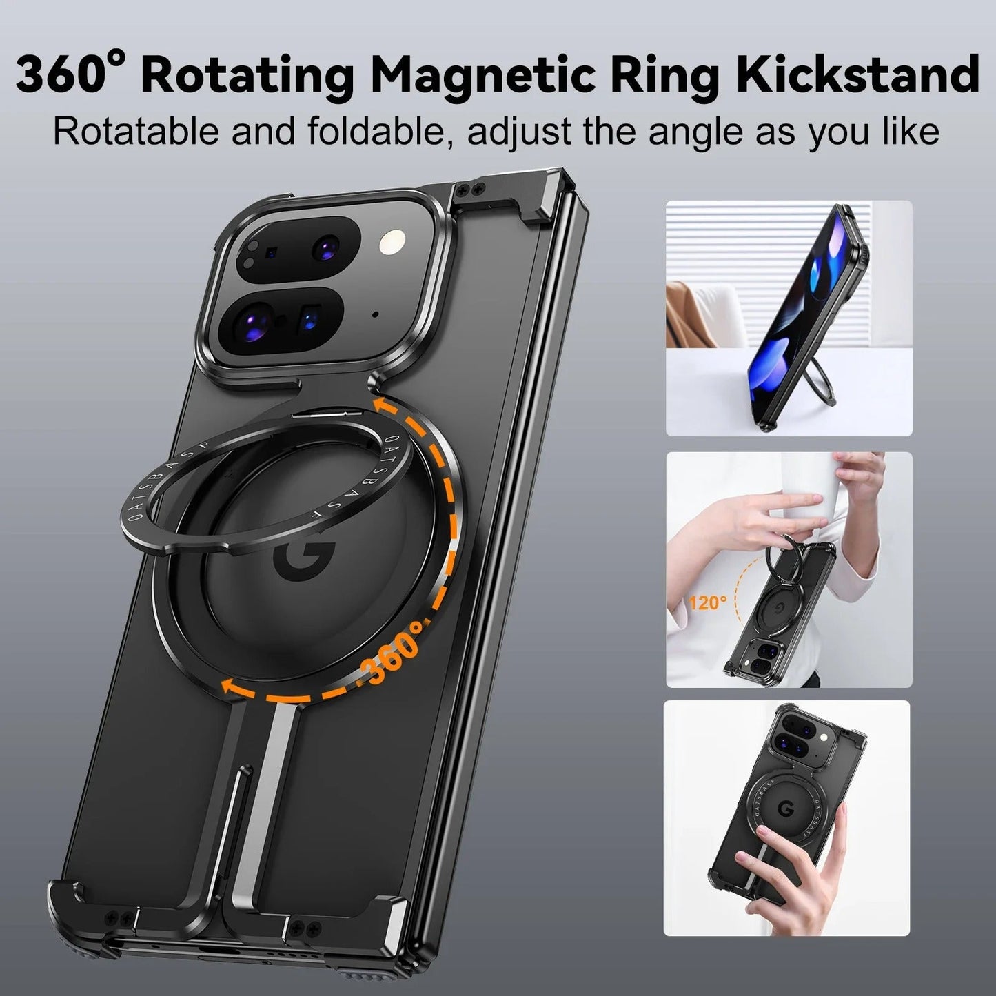 Sleek Magnetic Frameless Aluminum Phone Case for Google Pixel Series - FonKayz