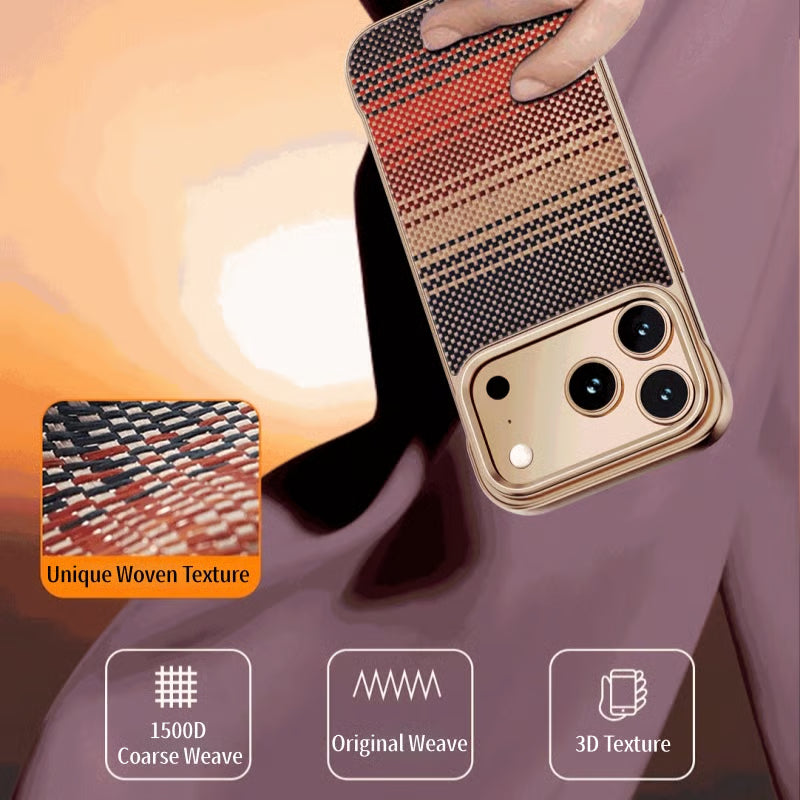 ArmaFrame® – iPhone 17 Series Kevlar Frameless MagSafe Case - FonKayz