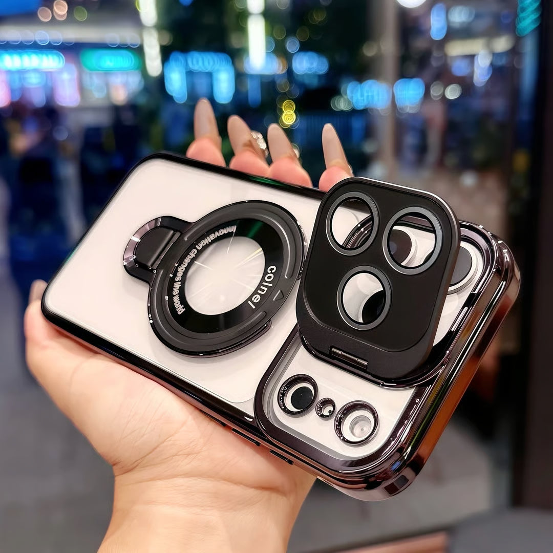 StandFlex® – iPhone 17 Series Dual-Bracket Clear Case - FonKayz