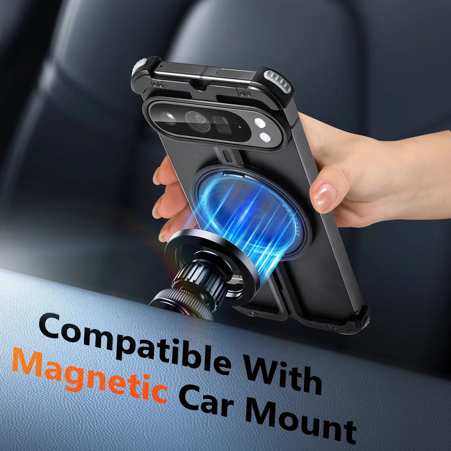 Minimalist Frameless Magsafe Magnetic Kickstand Holder Case - FonKayz