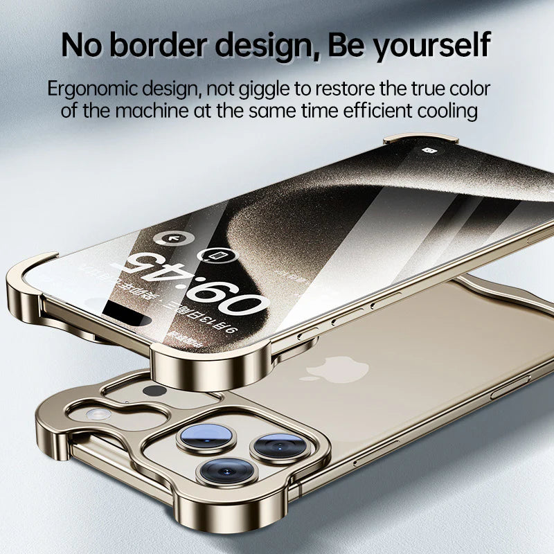EdgeLite® – iPhone 17 Series Asymmetric Metal Frameless Case