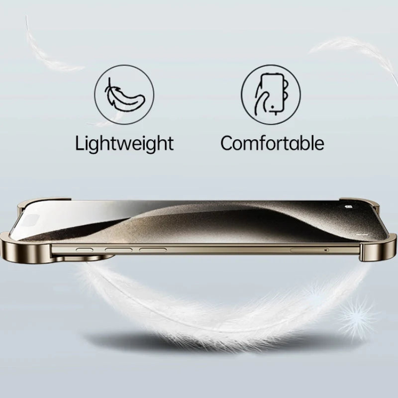 EdgeLite® – iPhone 17 Series Asymmetric Metal Frameless Case