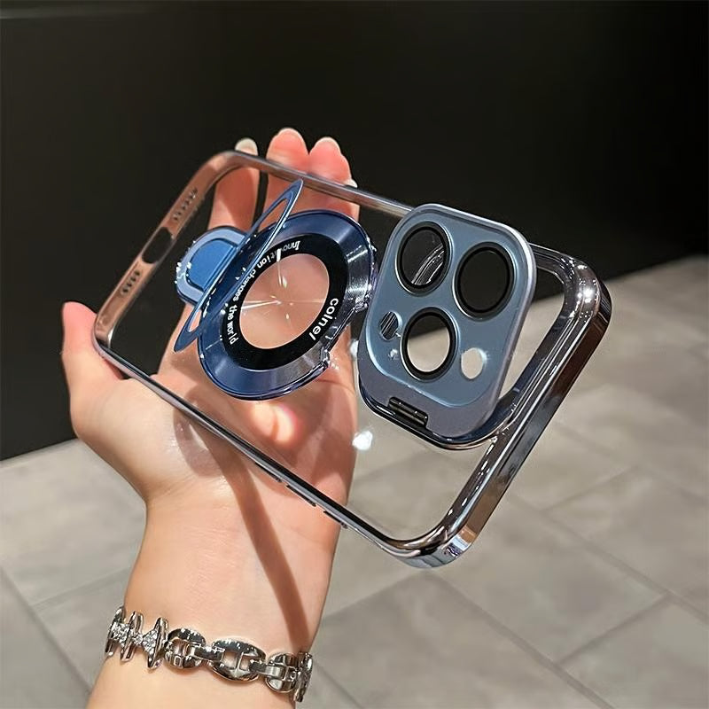 StandFlex® – iPhone 17 Series Dual-Bracket Clear Case