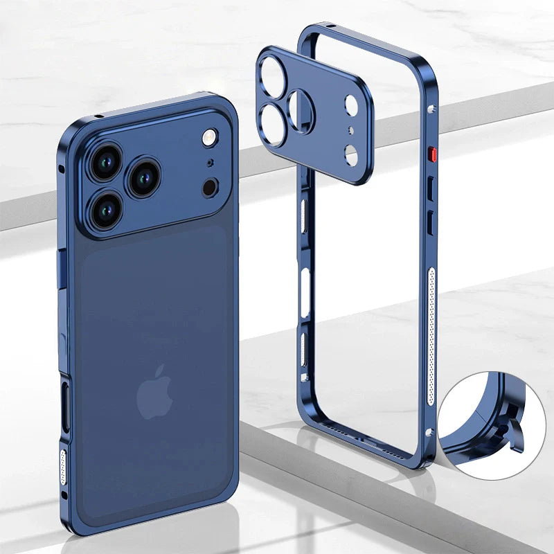 HeatShield® – iPhone 17 Series Aluminum Cooling Frame Case