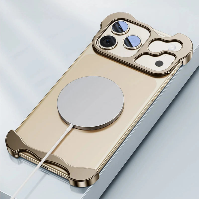 EdgeLite® – iPhone 17 Series Asymmetric Metal Frameless Case