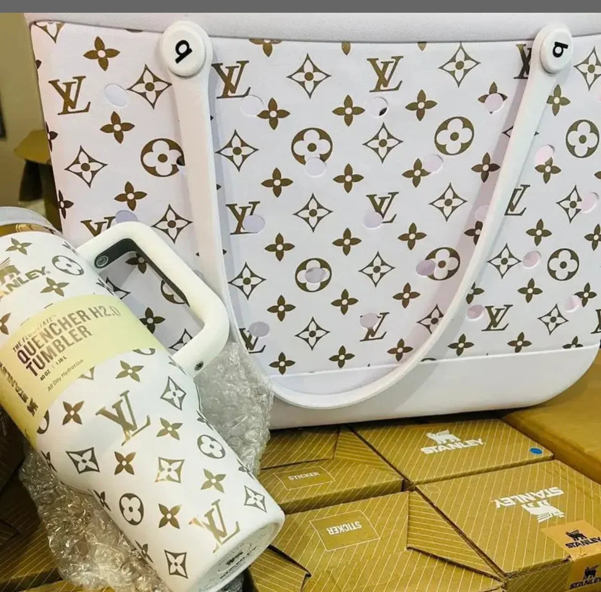 Stanley and Tote Bag Set White