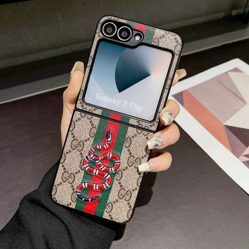 Luxury Fashion Brand Case for Samsung Z Flip Series