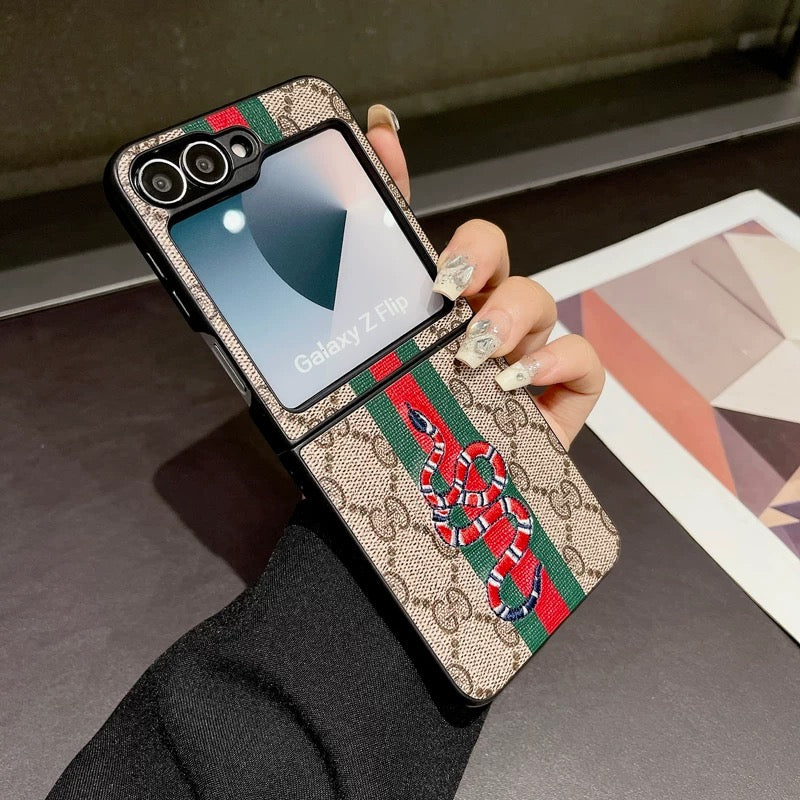Luxury Fashion Brand Case for Samsung Z Flip Series