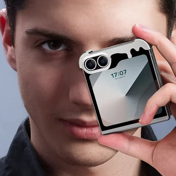 Sleek Rotatable Magnetic Aluminum Case for Galaxy Z Flip 6 - Frameless Design - FonKayz