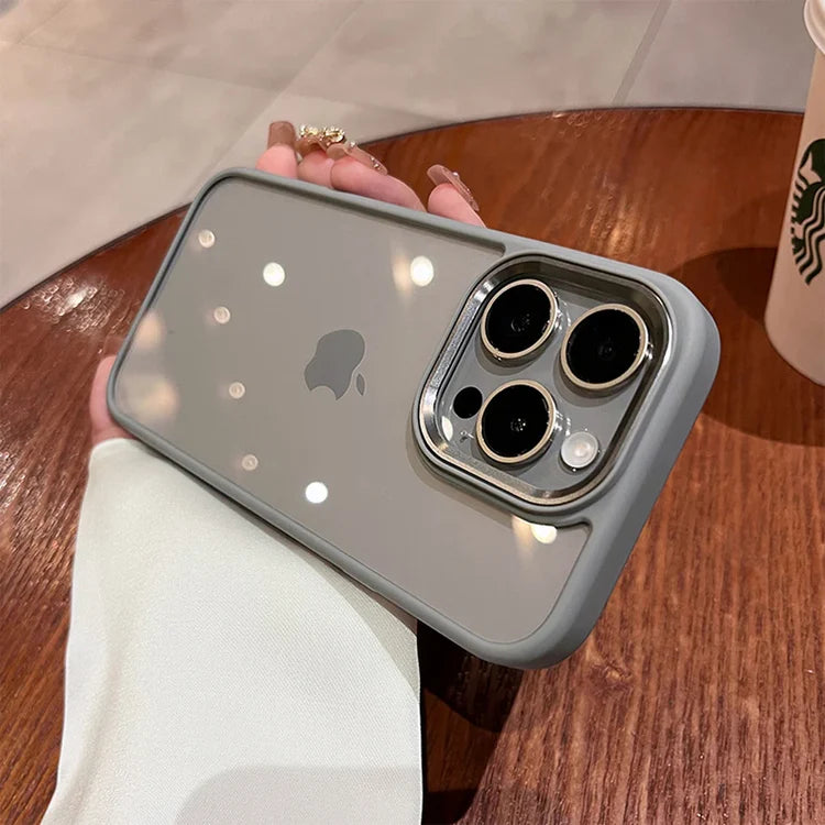 Transparent Metal Frame Cover for iPhone - FonKayz