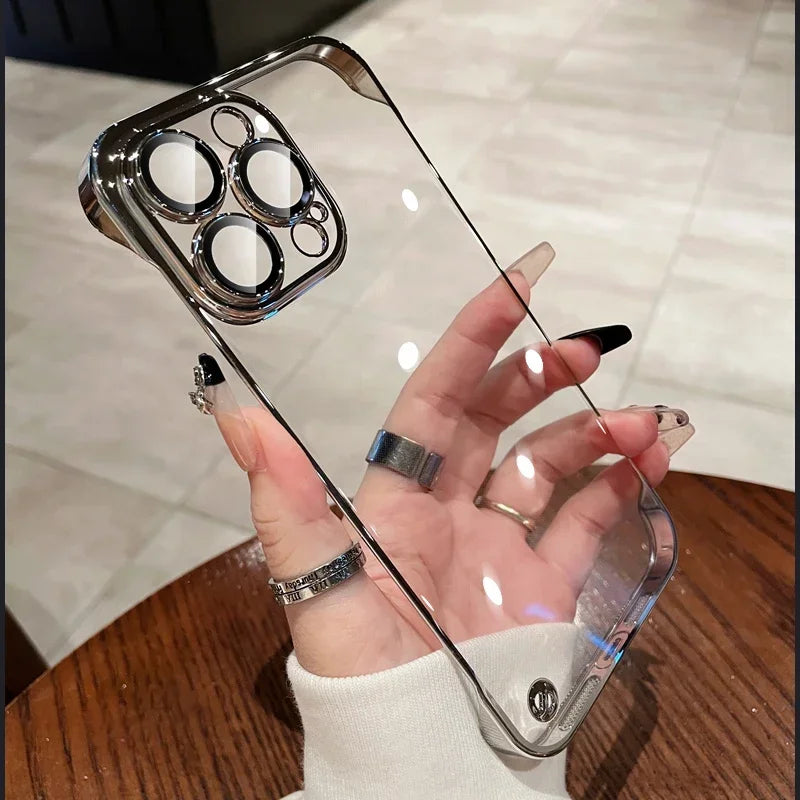 Slim Frameless Clear Cover for iPhone - FonKayz