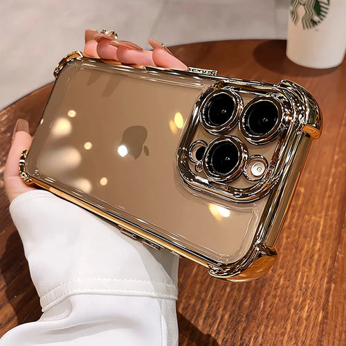 Transparent Electroplate Cover for iPhone - FonKayz