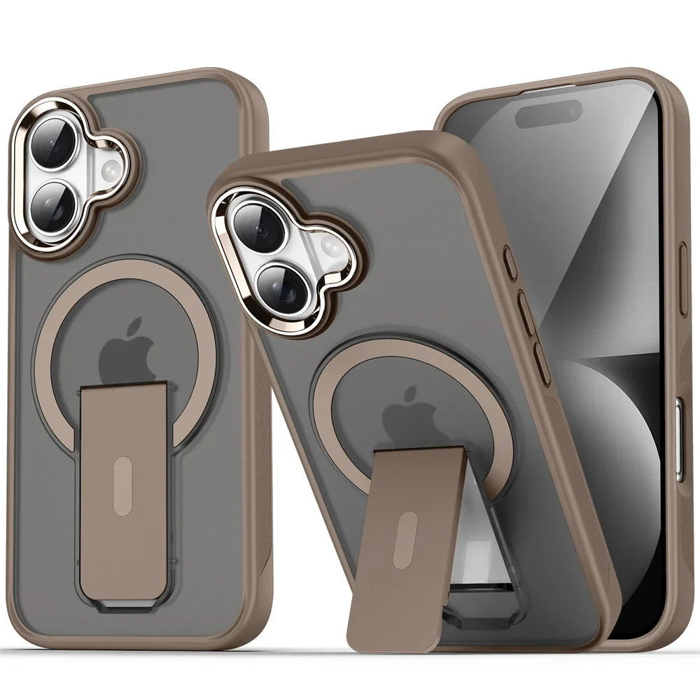 Shockproof Bumper Stand Cover for iPhone - FonKayz