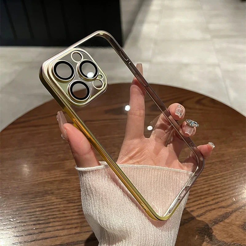 Transparent Matte Plating Cover for iPhone - FonKayz