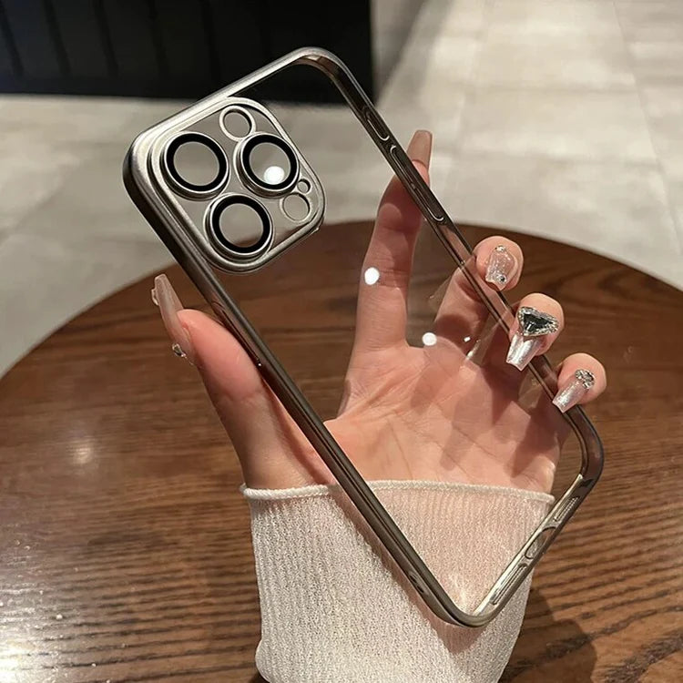Transparent Matte Plating Cover for iPhone - FonKayz