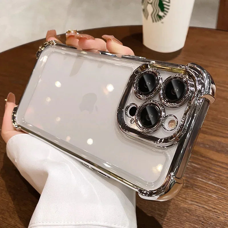 Transparent Electroplate Cover for iPhone - FonKayz