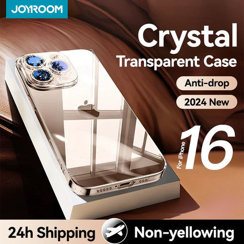 Crystal Clear Case for iPhone 16 Pro Max - Anti-Yellow PC with Lens Protection - FonKayz