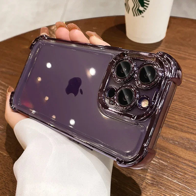 Transparent Electroplate Cover for iPhone - FonKayz