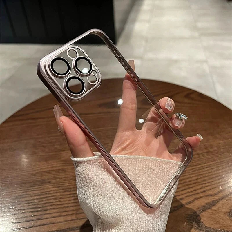 Transparent Matte Plating Cover for iPhone - FonKayz