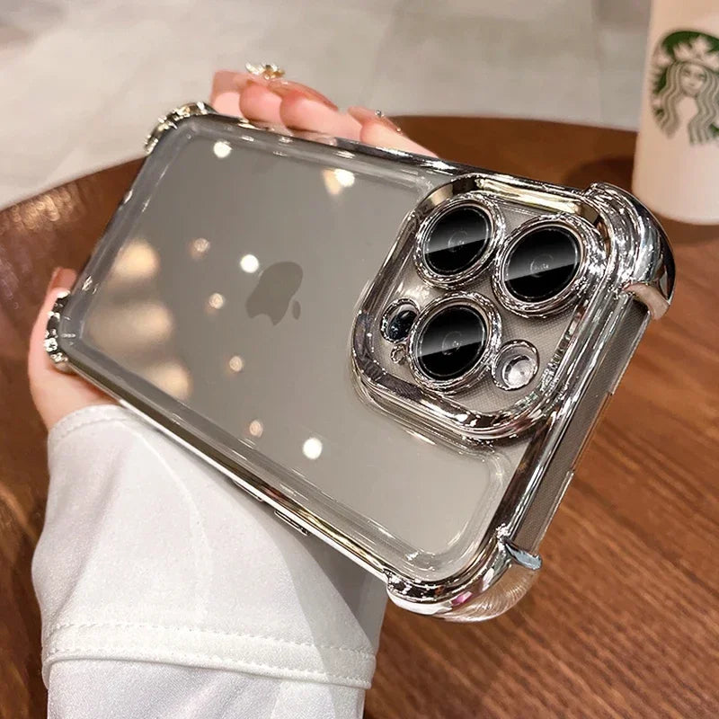 Transparent Electroplate Cover for iPhone - FonKayz