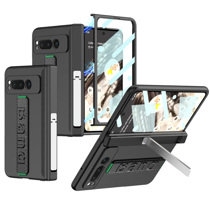 Magnetic MagSafe All-Inclusive Phone Case with Tempered Film and Damped Folding Bracket for Google Pixel Fold - FonKayz
