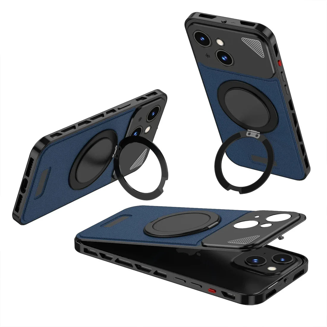 Metal Snap Leather Cover for iPhone - FonKayz