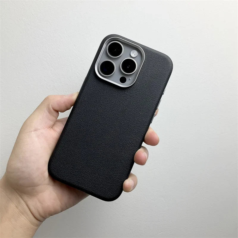 Leather Matte Anti-Fall Cover for iPhone - FonKayz