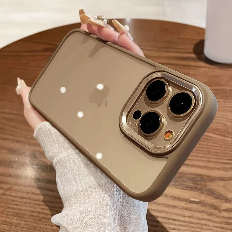 Transparent Metal Frame Cover for iPhone - FonKayz