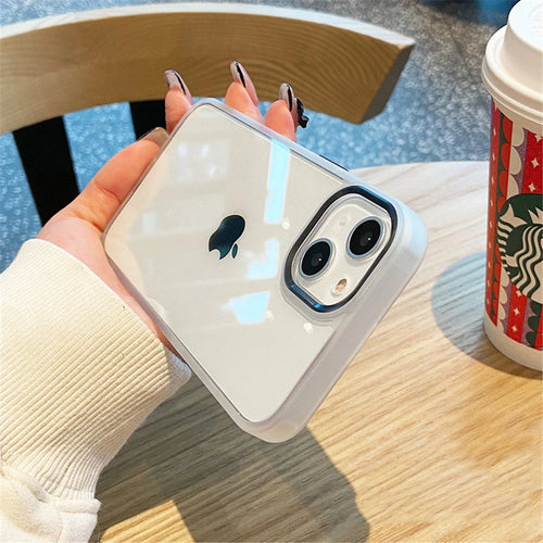 Transparent Metal Frame Cover for iPhone - FonKayz